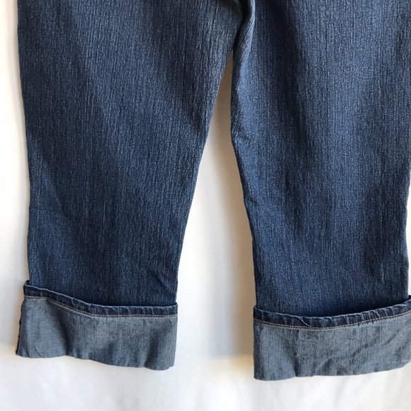 Phat Fashions Silver Label rolled capris with cat on back pocket, size 16 - Picture 9 of 12